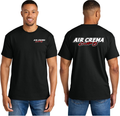 Black T-shirt with white red Reflective AIRCREMA Logo